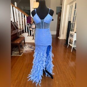 Elegant Blue Prom Dress